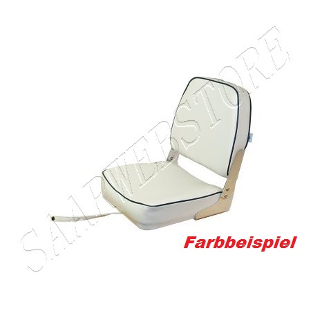 Bootssitz Bootsstuhl Steuerstuhl Anglerstuhl klappbar+Kissen 41x36x48 cm 
